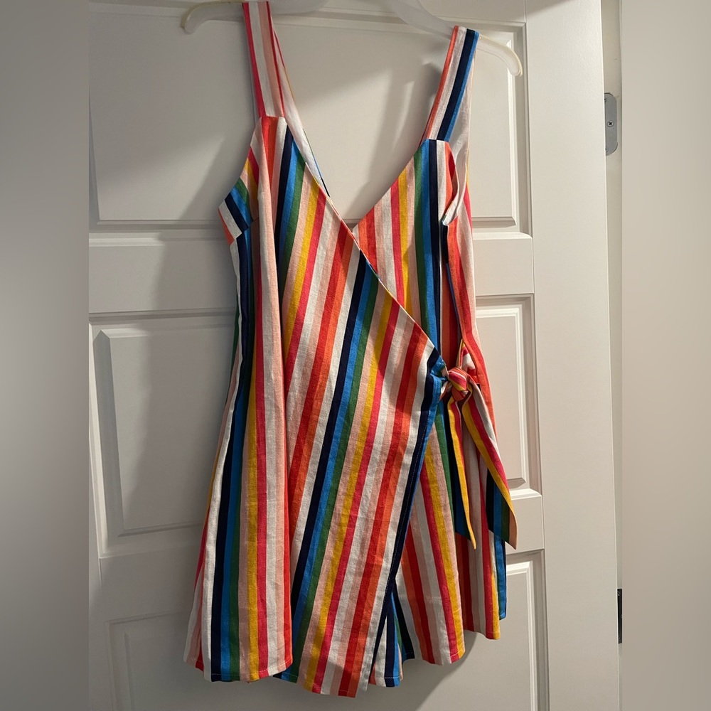 ❤️Colorful tie front romper❤️